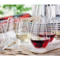 Haonai Stemless Wine Glass Wine Tumbler Restaurant Red Wine Glass,non-lead crystal,Dishwasher safe,Drinkware Barware